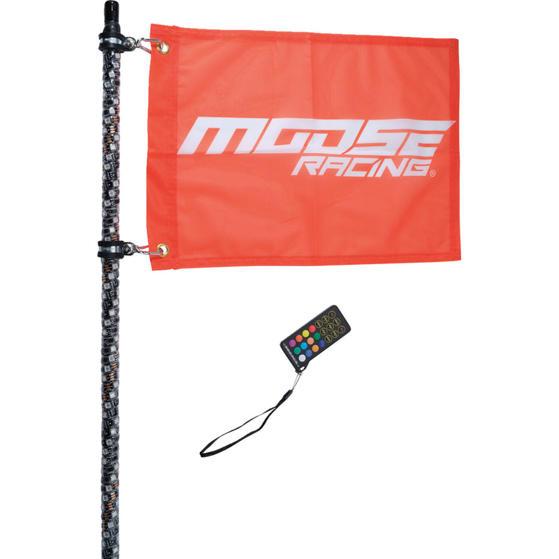 MOOSE OFFROAD 2040-3035 SB-CHSBTR-131PU Chase Bluetooth Whip Light 3' Whip Light - RGB - Black - Chase