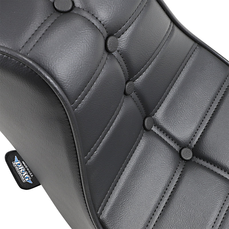Drag Specialties Mini King And Queen Seat - 0805-0093 For Harley Motorcycles 1958-1984