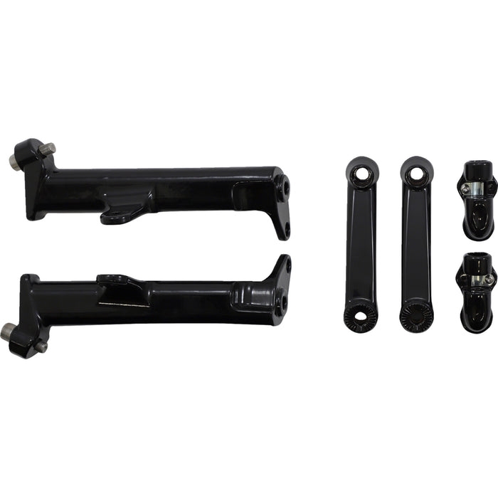 CIRO 1621-0701 60120 Driver Floorboard Highway Peg Mounts - Black