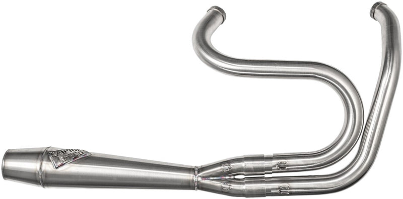 Sawicki 2IN1 Dyna Cannon Full Length Brushed SS For Harley Dyna 1991-2017