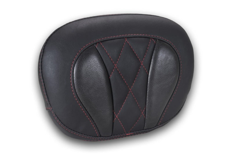 Mustang Motorcycle 88450DC Mustang Deluxe Diamond Touring Sissy Bar Pad Black W/dark Cherry Thread - User 1