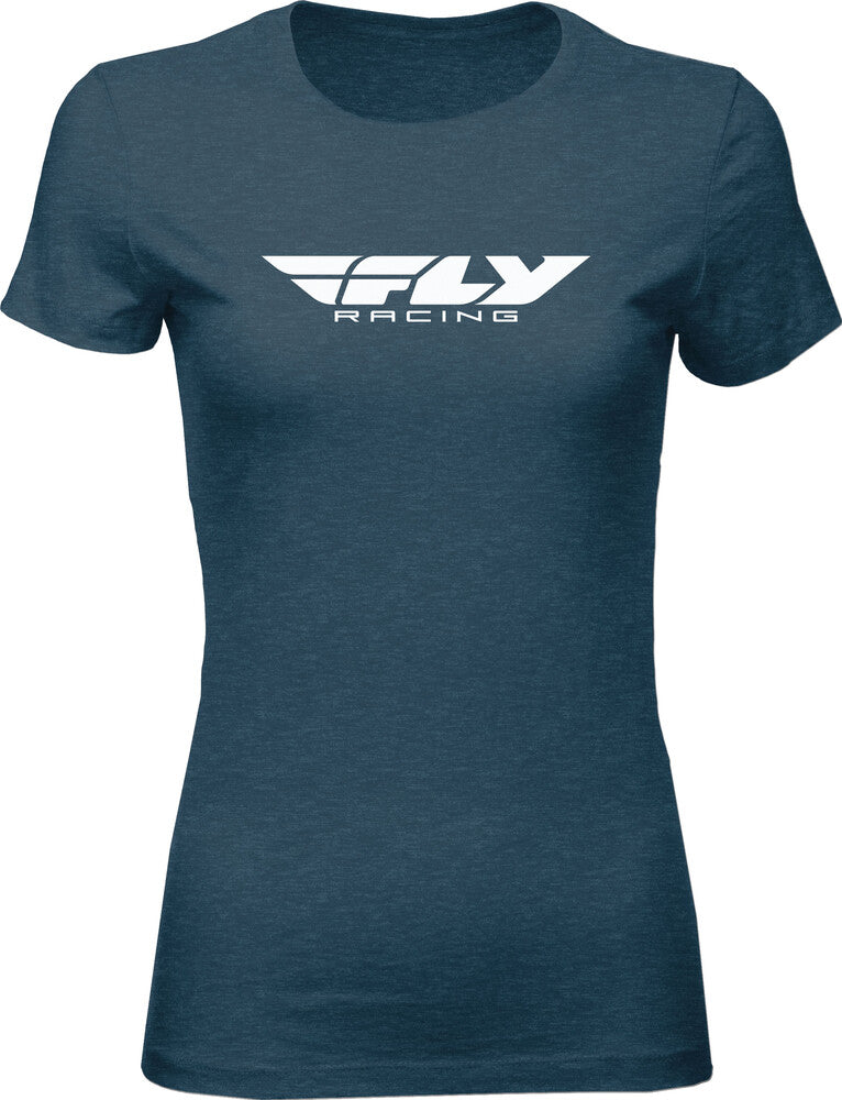 Fly Racing Women's FLY Corporate TEE Indigo MD