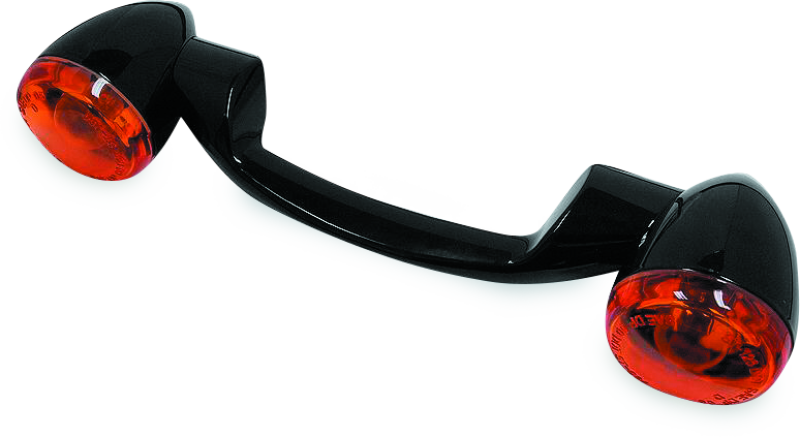 Bikers Choice 491157 91-08 Touring 86-17 Flst Narrow Black Rear Turn Signal Bar Kit W/amber Lens - Photo - Primary