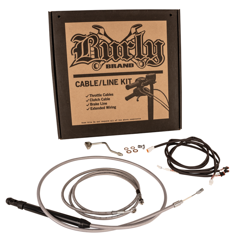 Burly Brand Cntrl Kit 14" Gorilla SS ` Flhr Fltr W ABS - B30-1311 For Harley Touring 2021-2024