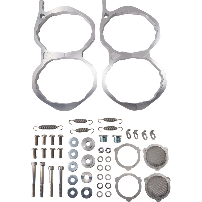 Trinity Racing Dual Canister Exhaust System - TR-4174D-SS Polaris RZR 2020-2023