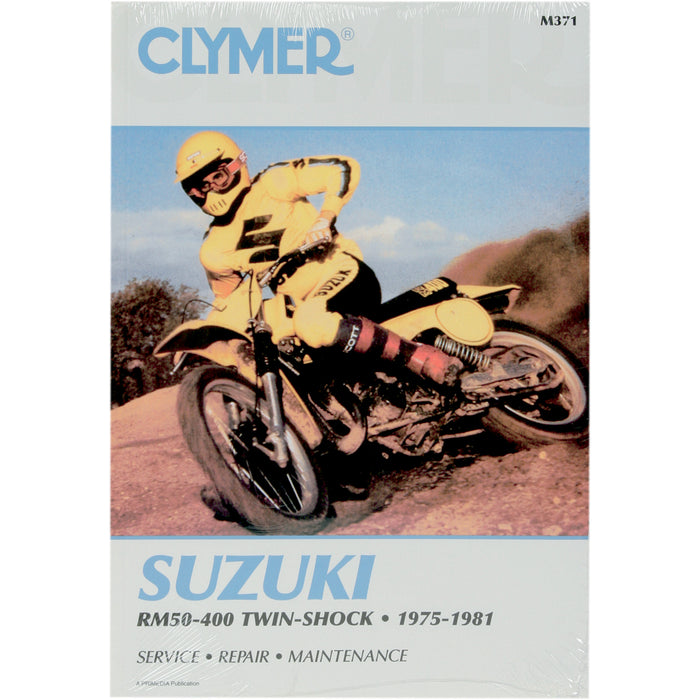 CLYMER M371 CM371 Motorcycle Repair Manual — Suzuki Manual - Suzuki RM50-400 Twin Shock