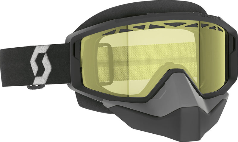 Scott Primal Snowcross Goggle Black White Yellow Lens - 278606-1007029