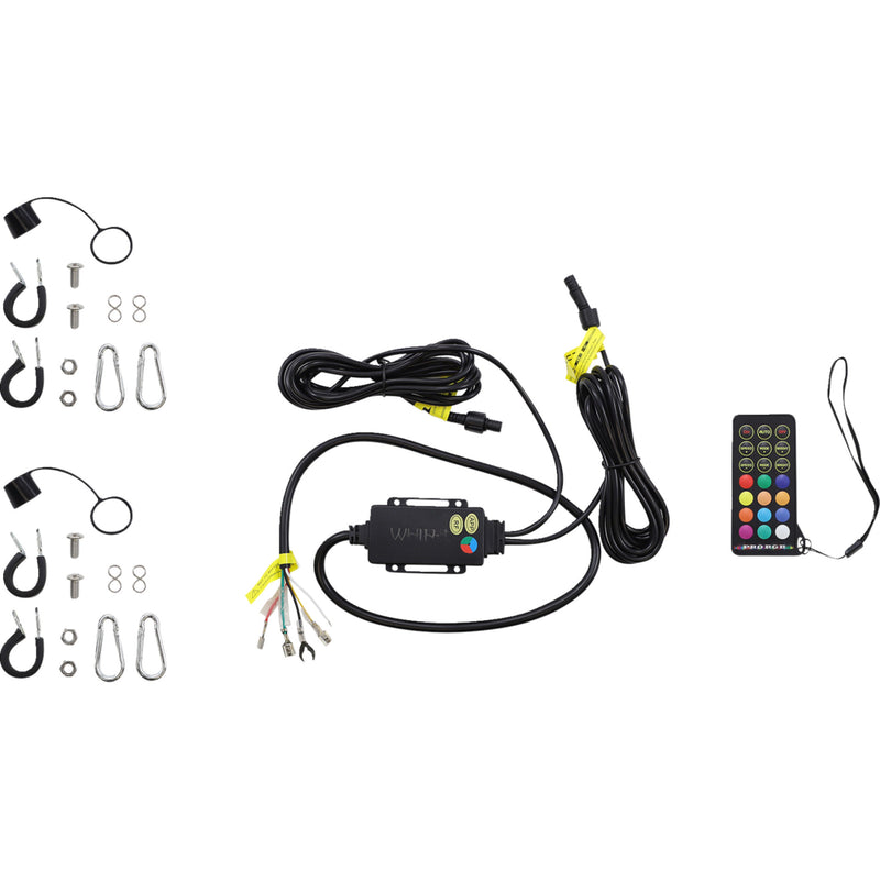 WHIPITLIGHTRODS 2040-2929 SB-RGBBT-132 Bluetooth RGB Light Rod 3' Light Rod Whip - Bluetooth - Pair - Black