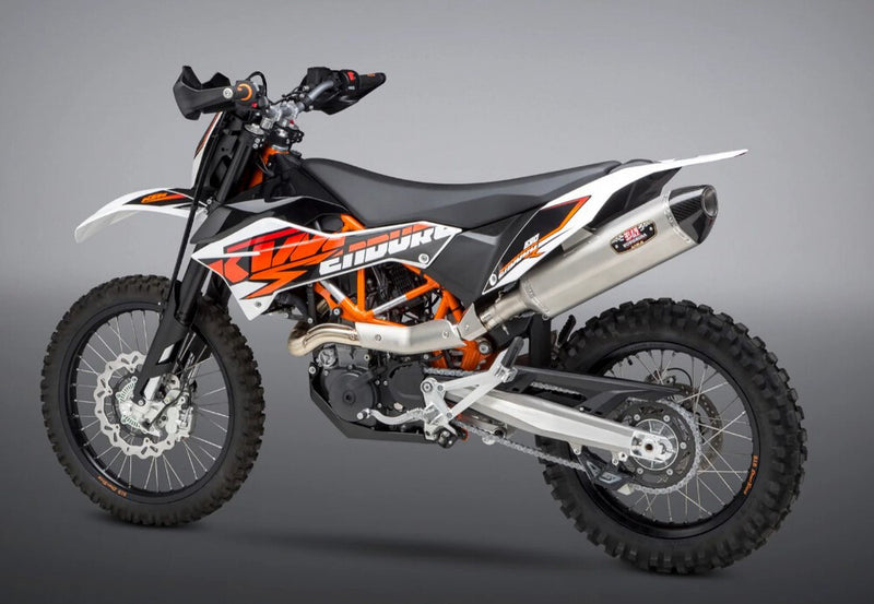 Yoshimura Exhaust Race R-77 Slip-ON SS-SS-CF - 19701BD520 KTM 690 Enduro 2014-2018