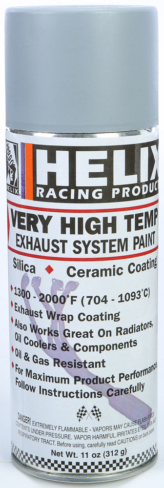Helix 78-7264 165-1000 VERY HIGH TEMP EXHAUST SYSTEM PAINT GREY PRIMER 11OZ