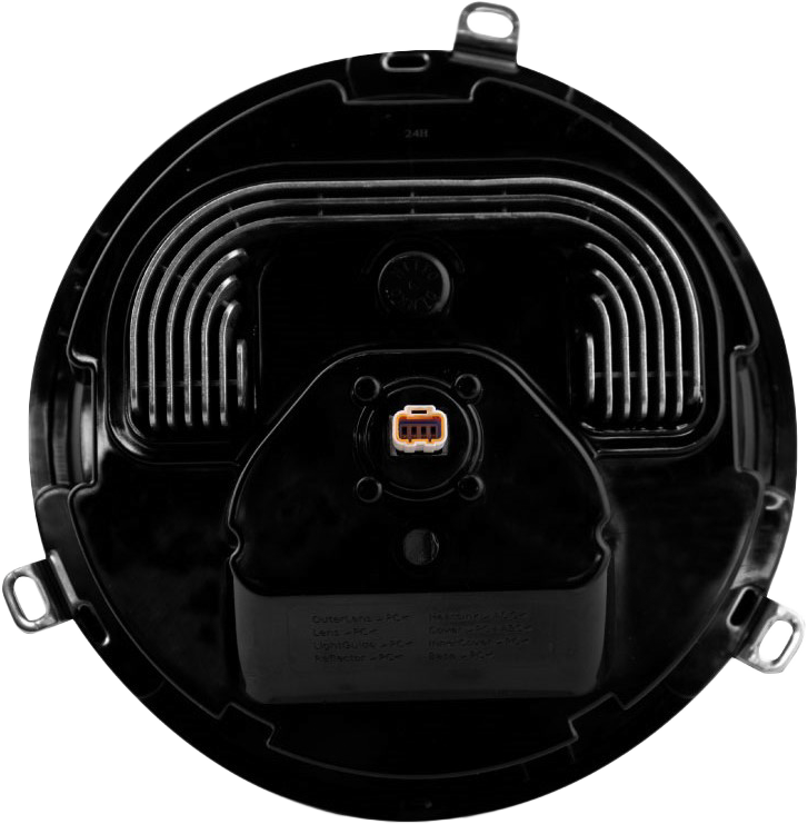 Koso North America 7" Zenith LED Headligh H4 Plug - GA030100 For Harley Motorcycles 1994-2013