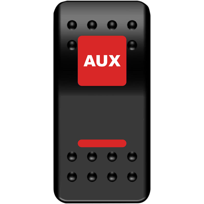 MOOSE OFFROAD 2106-0539 AUX-PWR-R Rocker Switch auxilary power - red