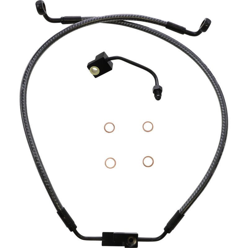 Magnum Shielding Brake Line - AS77006 For Harley Dyna 2012-2017