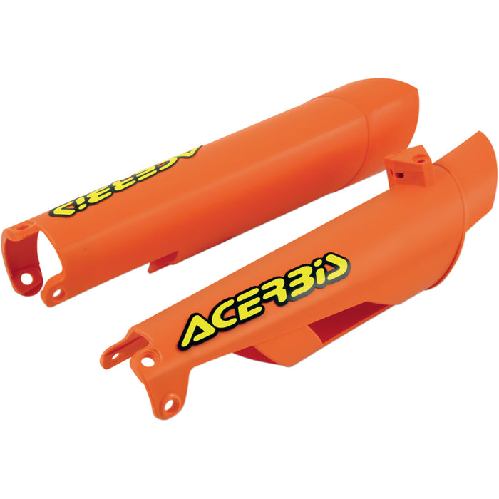 ACERBIS 0412-0149 2113750237 Replacement Fork Covers for KTM/Husqvarna — Fork Lower Fork Covers for Inverted Forks - Orange