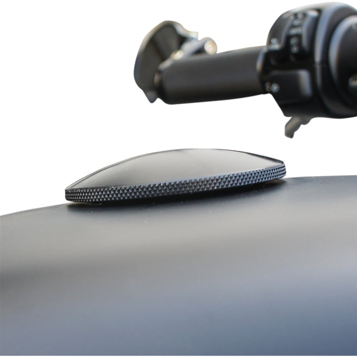 JOKER MACHINE 0703-0646 10-444B Gas Cap - Knurled - Black - Harley-Davidson