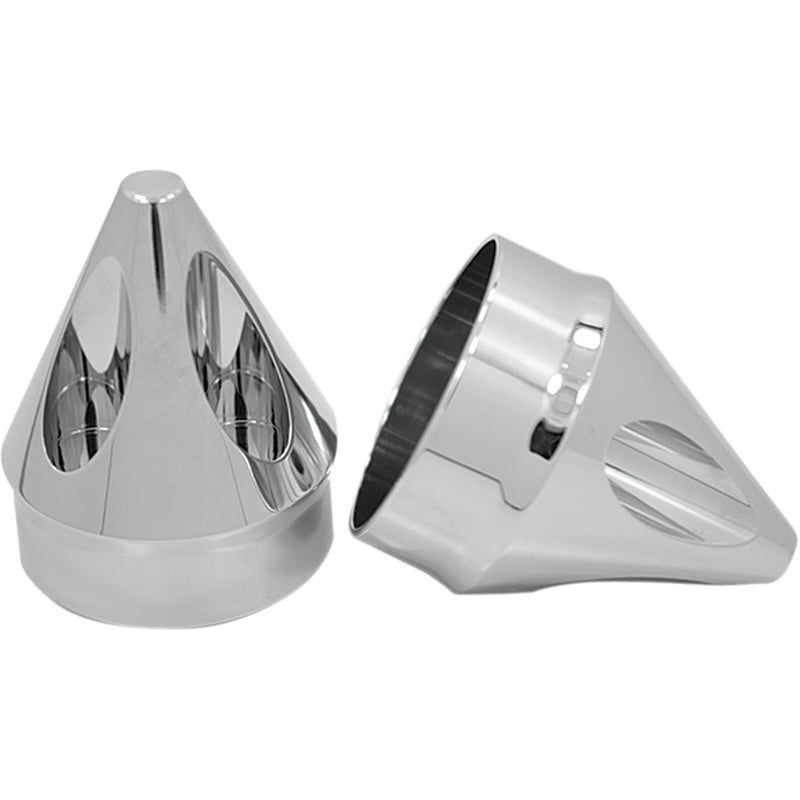Avon Grips Spike Axle Nut Cover - AXL-SPK-CH-TOUR For Harley Motorcycles 2000-2007