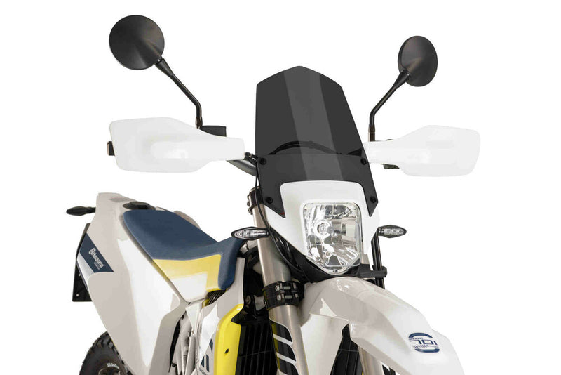 Puig Hi-Tech Parts Windscreen Naked NEW GEN Sport Dark Smoke HUS - 9867F Husqvarna 701 Enduro / 701 Supermoto / Enduro 701 / Supermoto 701 2016-2023