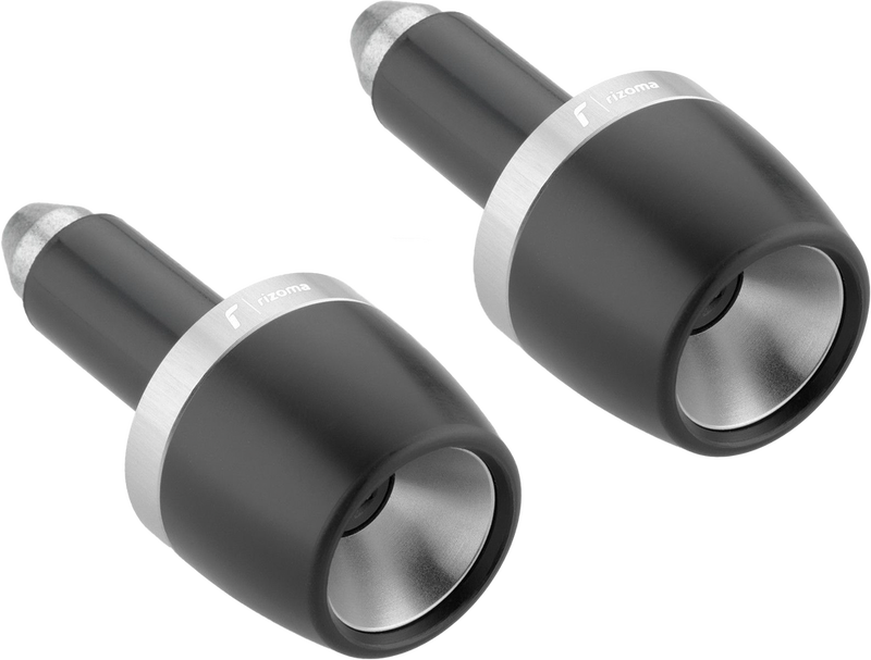 Rizoma Bar Ends Pair Silver - MA532A For Ducati Motorcycles 2023 | Triumph Speed / Street / Trident 2023 | Kawasaki Ninja / 650 2023-2024