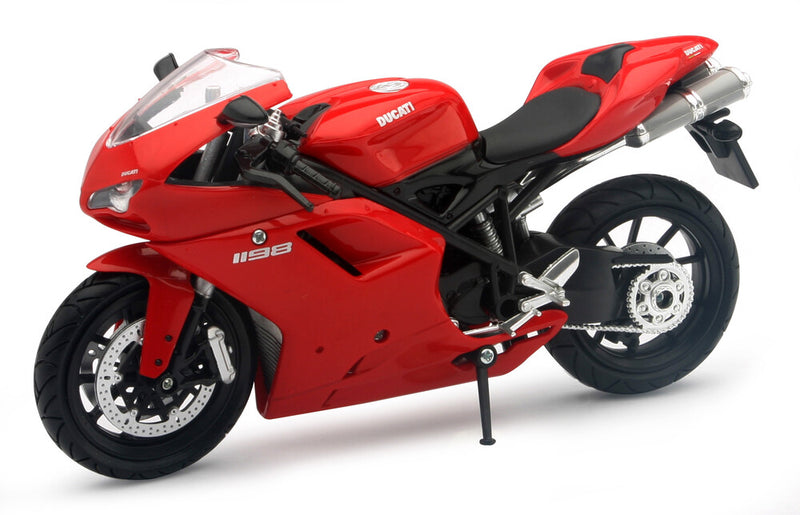 New Ray Toys 959-0204 57143A 1:12 SCALE SPORT BIKE DUCATI 1198 (RED)
