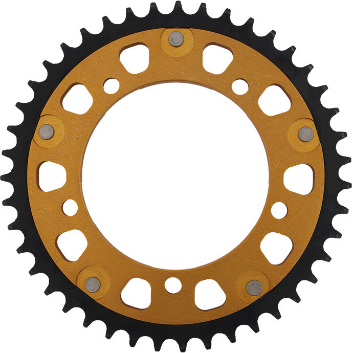 Supersprox Rear Stealth Sprocket Aluminum Steel 43T-525 GLD Suzuki TRI - RST-1792-43-GLD Triumph Motorcycles 2000-2015