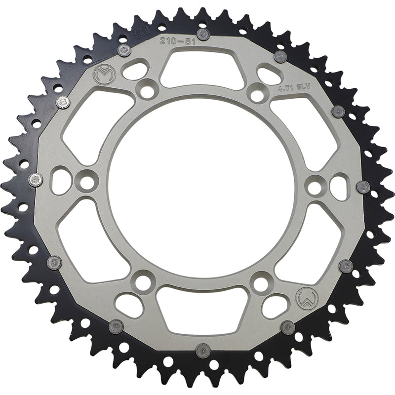 MOOSE OFFROAD 1210-1470 1210-210-51-11X Dual Sprocket silver - 51 tooth