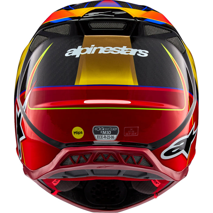 ALPINESTARS Supertech M10 Era MIPS® Helmet - Gloss Gold/Yellow/Rio Red