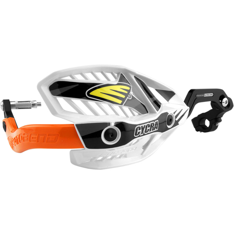 CYCRA 0635-1184 1CYC-7407-22X 7/8" Ultra Probend CRM Wrap Around Handguards Handguards - Ultra - White/Orange