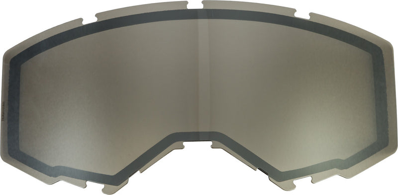 Fly Racing 37-5442 FLB-014 DUAL LENS W/O VENTS ADULT SILVER MIRROR/SMOKE