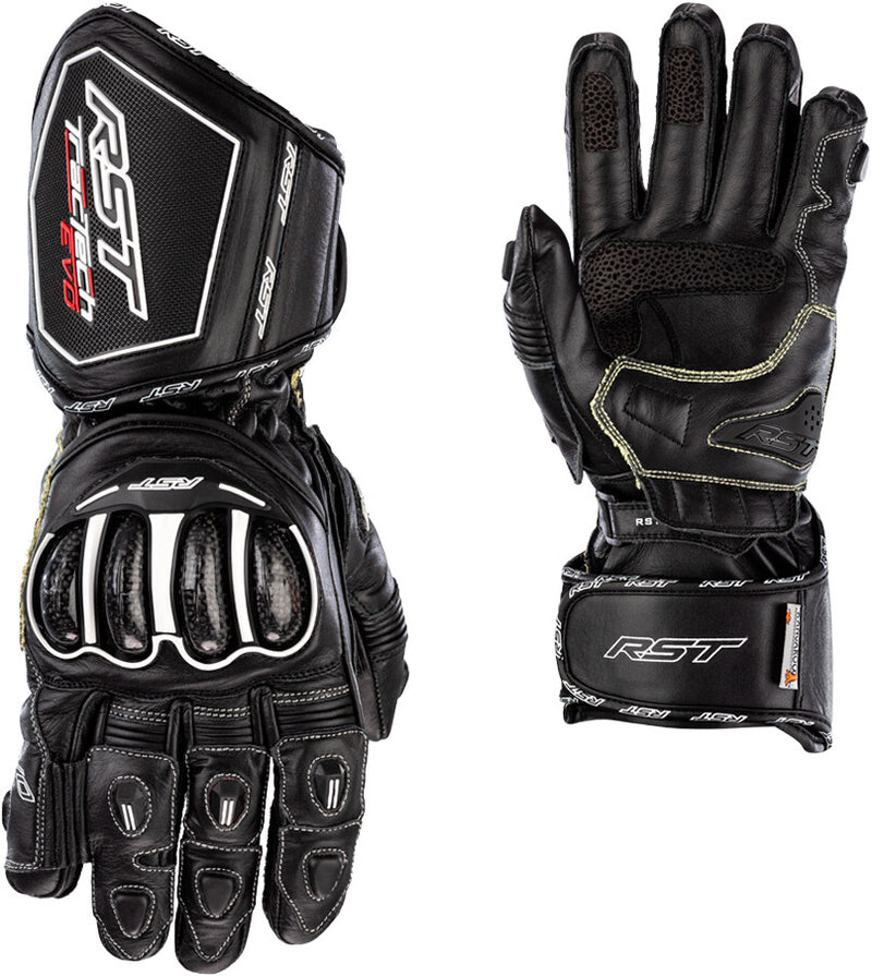 Rst 556-3495006 103495BLK-06 WOMENS TRACTECH EVO 4 CE GLOVE BLACK LEATHER SM