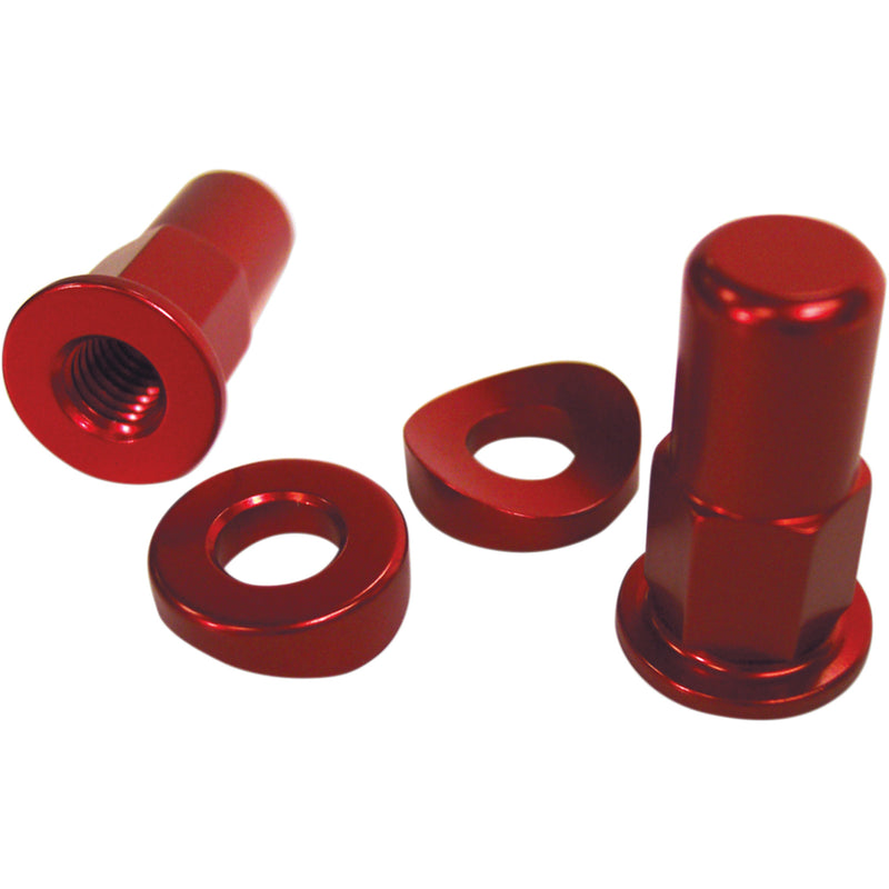 NO TOIL 0220-0008 NTRK-004 Rim Lock Tower Nut/Spacer Kit Rim Lock Nut/Spacer - Kit - Red