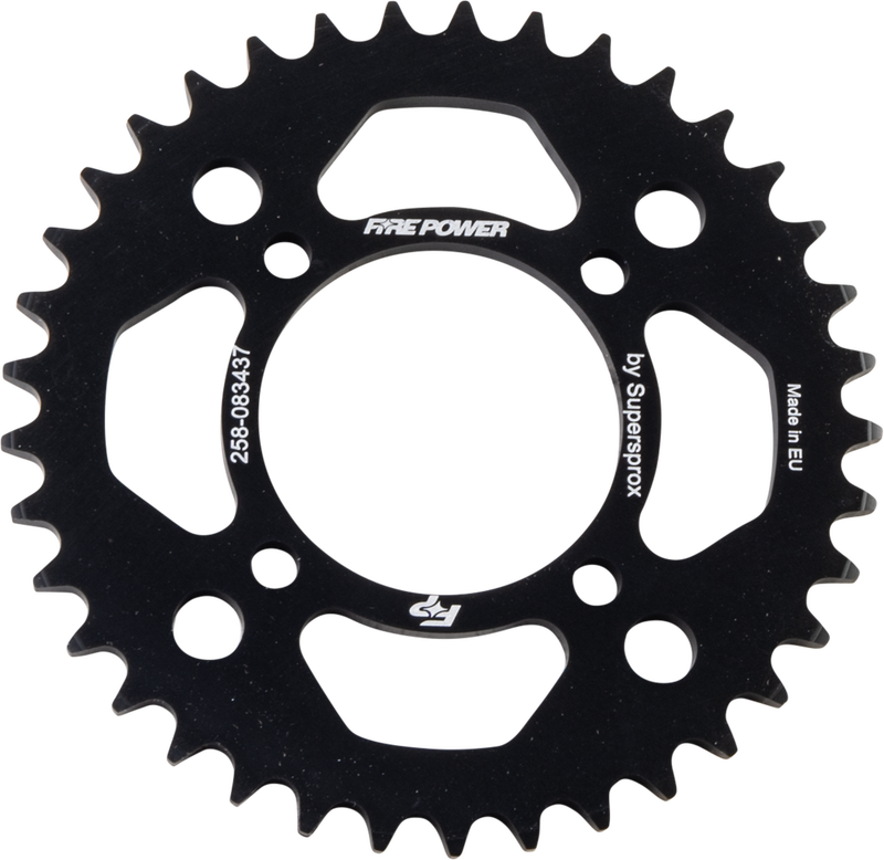 Fire Power 258-083437 FPA-834-37-BLK REAR SPROCKET ALUMINUM 37T BLK