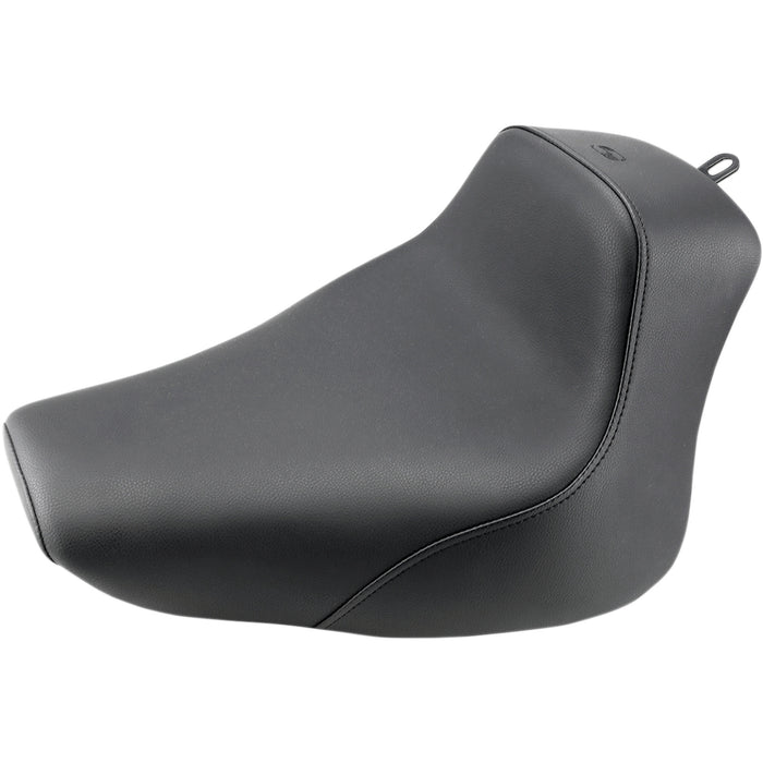 SADDLEMEN 0802-1305 800-01-0021 Heels Down Solo Seat - Without Backrest - Plain - Black