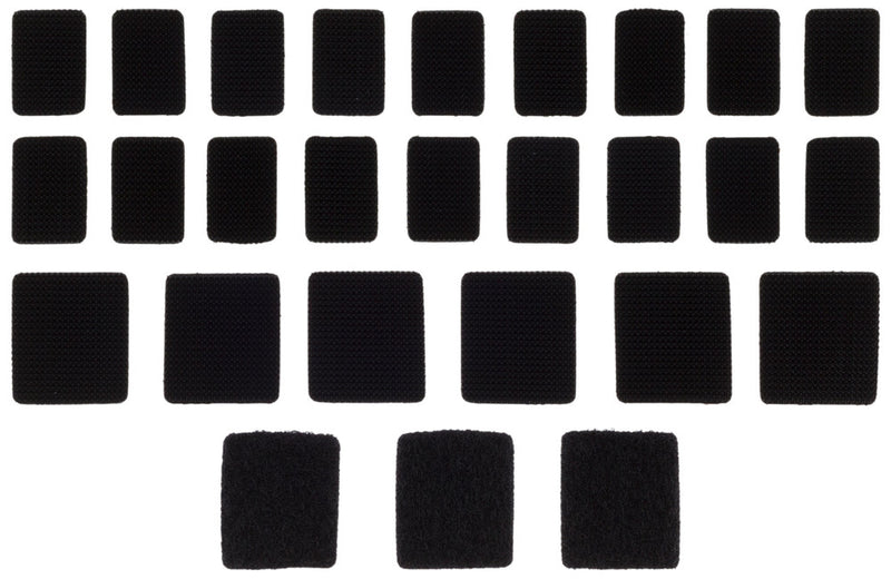 Pod 664-0530 KP400-001-OS KNEE BRACE VELCRO SET (BLACK)