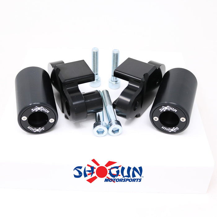 Shogun 71-1775 715-4469 PA2 FRAME SLIDERS NO CUT BLACK KAW