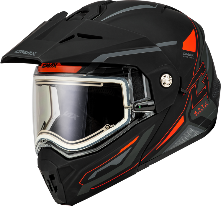 Gmax MD-74S Spectre Modular Helmet w/Electric Shield - SpazCycle
