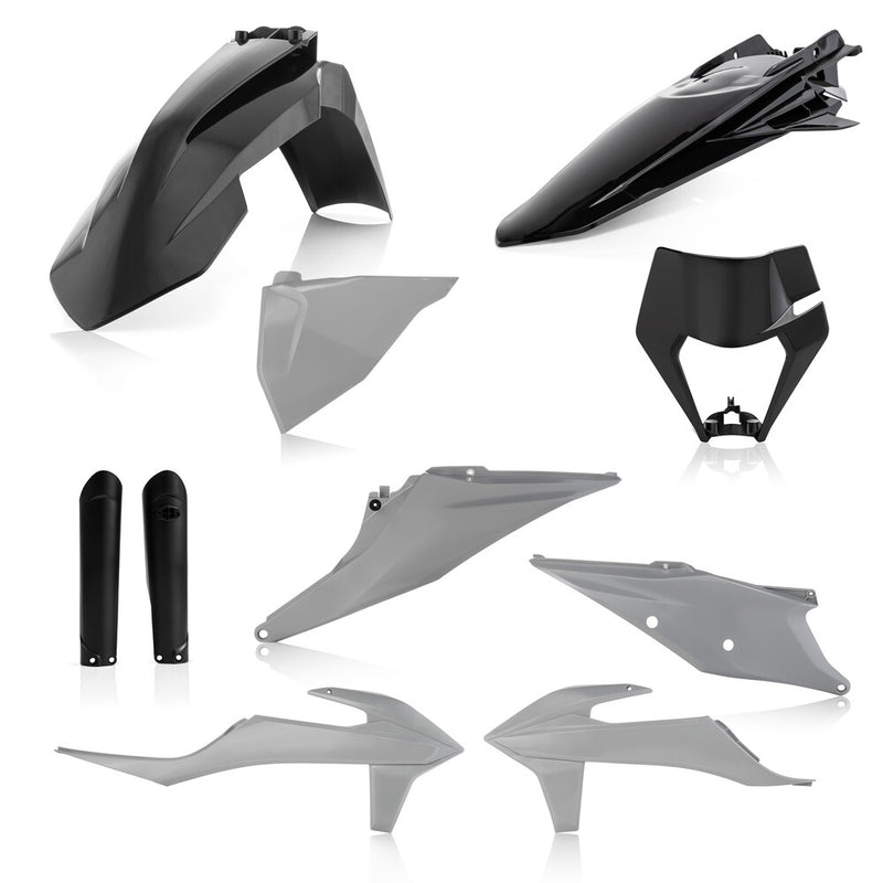 Acerbis Full Plastic Kit KTM Grey Black - 2791541001 KTM Dirt Bikes 2020-2023