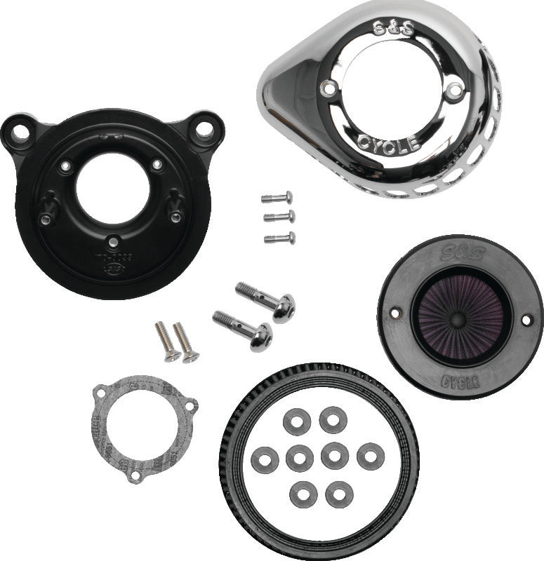 S&S Cycle 170-0721A 01-17 BT Stealth Air Stinger Kit W/ Chrome Teardrop - Photo - Primary