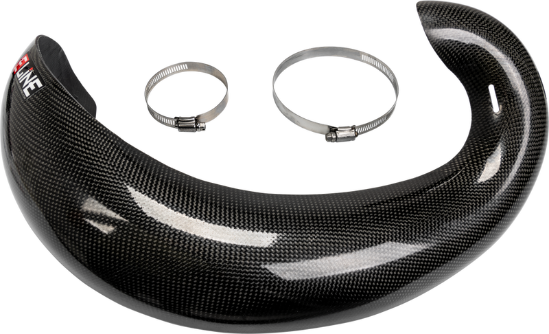 E-Line Accessories Carbon Fiber Pipe Guards - HPG006 For KTM EXC 300 / XC 250 2004-2010 | Yamaha YZ 250 1999-2024 | Honda CR250R 2003-2004