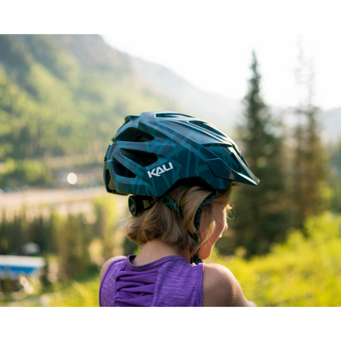 KALI 0151-0350 0221421122 Youth Chakra Plus Pyramid Bicycle Helmet Youth Chakra Plus Helmet - Pyramid - Matte Teal