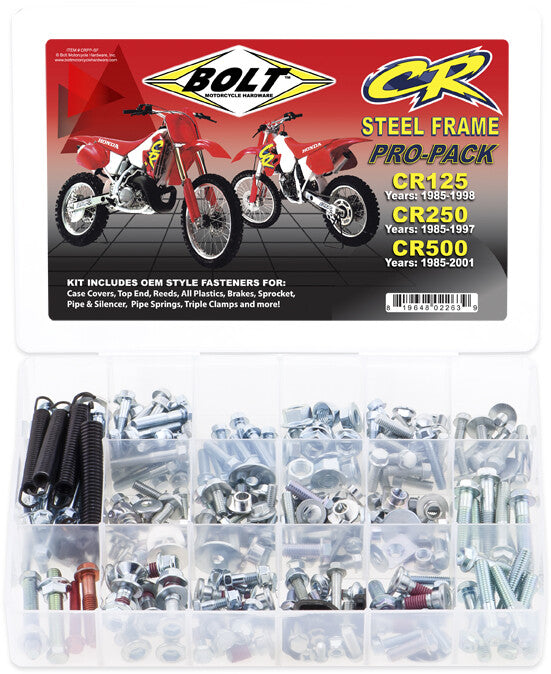 Bolt PRO-Pack CR Steel Frame - CRPP-SF Honda CR125R / CR500R / CR250R 1985-2001