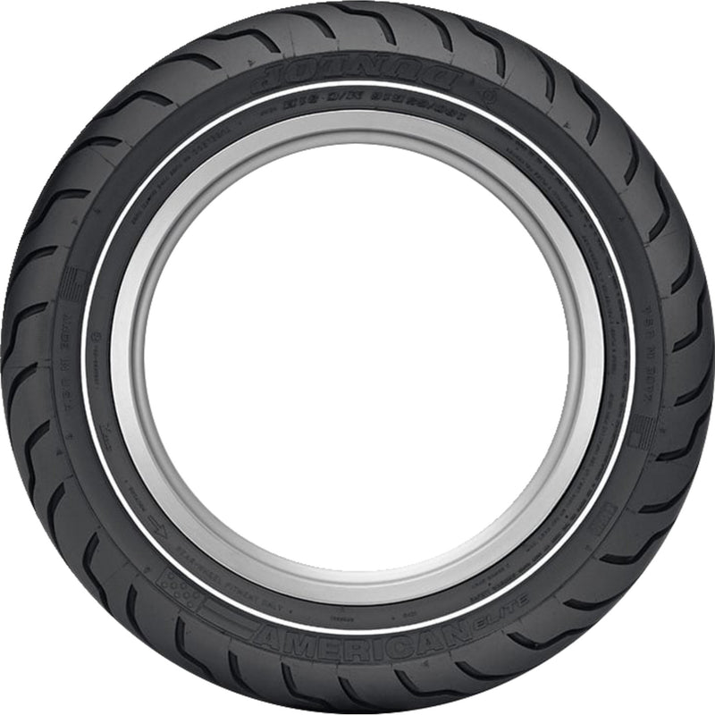 DUNLOP 0306-0325 45131818 American Elite Tire Tire - American Elite - Rear - 180/65B16 - Narrow Whitewall - 81H