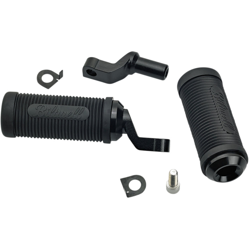Biltwell Norman Footpegs Norman Step Foot Pegs Black Softail - 7004-204-02 For Harley 2007-2022