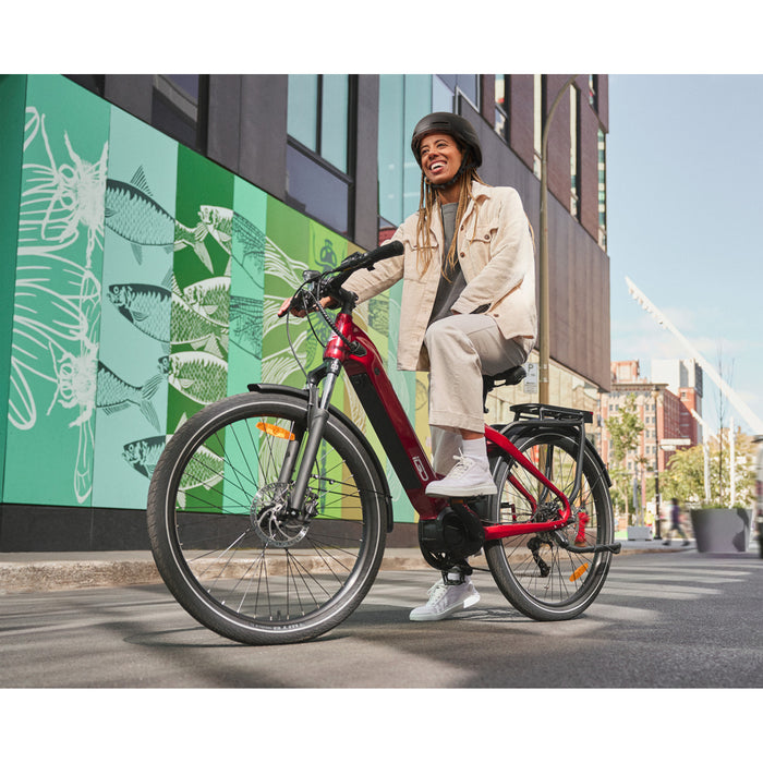 IGO ELECTRIC BIKES 4901-0016 100-212-000 Discovery LS E-Bike Discovery Rosemont LS E-Bike - Burgundy - Step Through