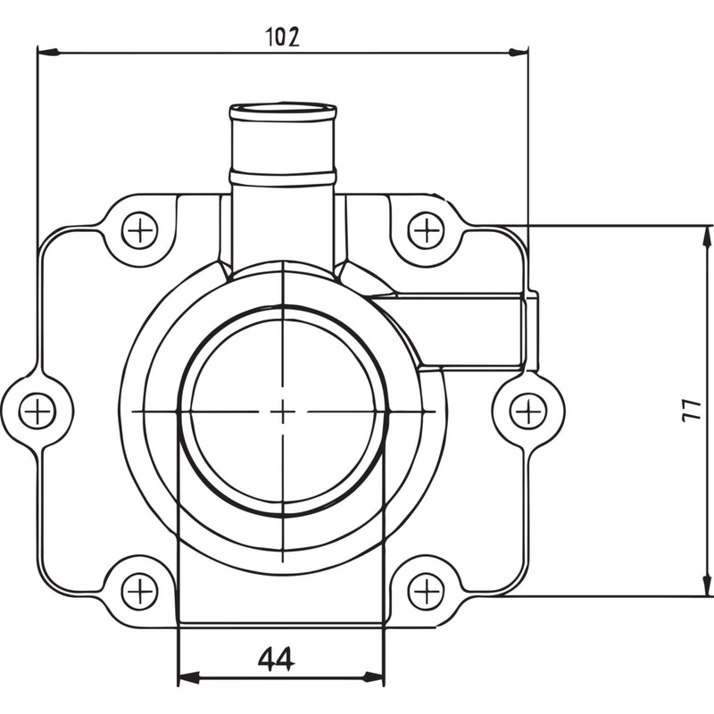 Kimpex Mounting Flange - 301736 Polaris Snowmobiles 1999-2005