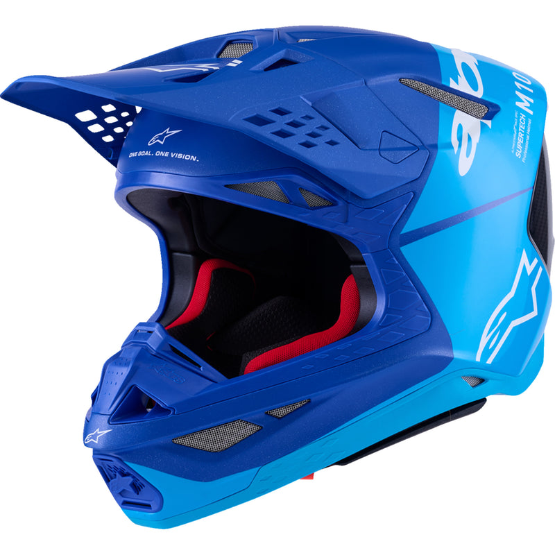ALPINESTARS Supertech M10 Flood MIPS® Helmet - Blue/Black Carbon