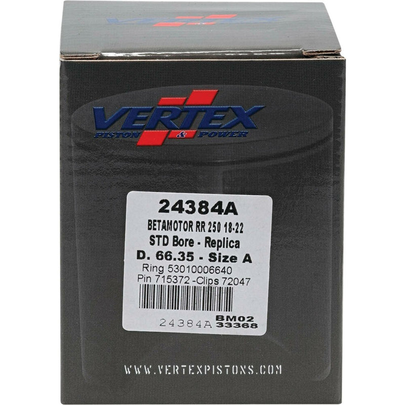 Vertex Piston Kit Cast 66.35/Standard - 24384A Beta 250 (2 Stroke) / 250 2T / 250 2018-2024
