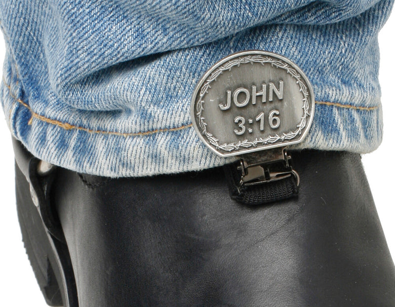 Ryder Clips 26-7068 CNS-FC CLIPS FOR STIRRUP/STRAP BOOTS JOHN 3:16