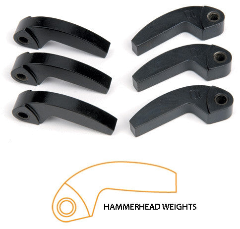 Speedwerx 440-93571 T-78 HYPERSHIFT HAMMERHEAD MACHINED WEIGHTS 3/PK 78G