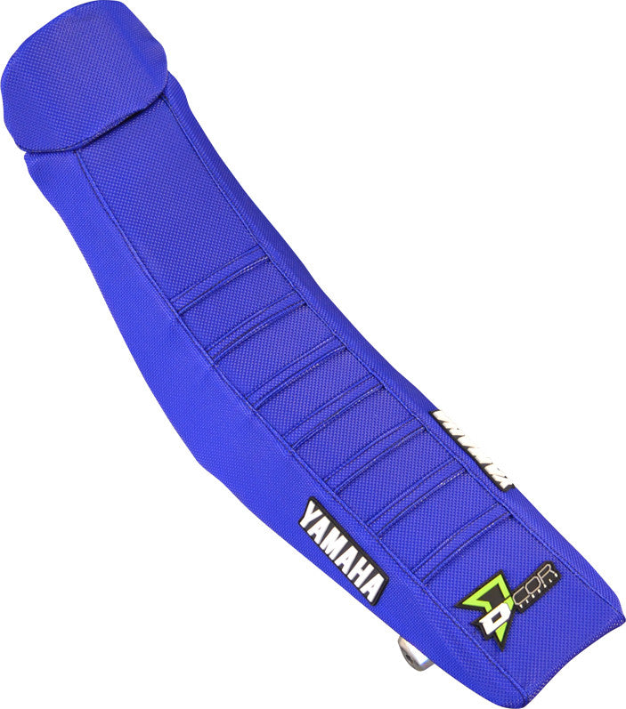 D'cor Visuals D-Cor Gripper Seat Cover Blue - 30-50-453 Yamaha Dirt Bikes 2014-2018