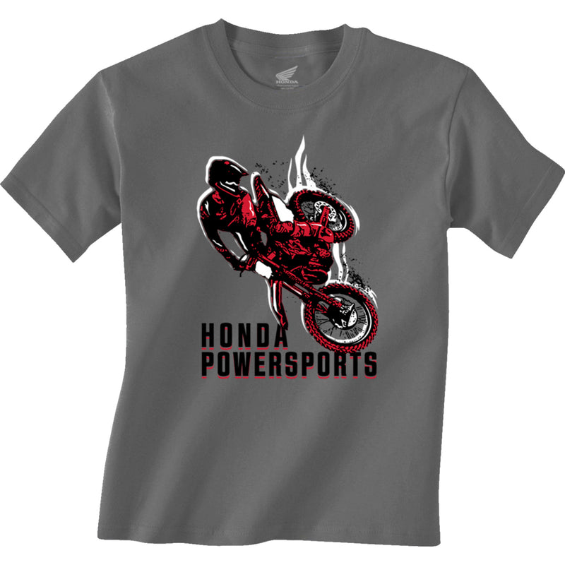 HONDA APPAREL Youth Rider T-Shirt Charcoal